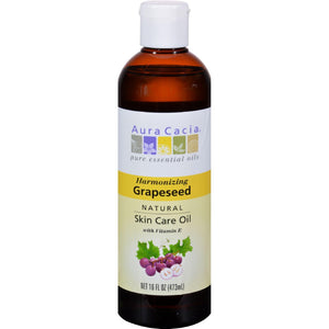 Aura Cacia Natural Skin Care Oil Grapeseed - 16 Fl Oz - Vita-Shoppe.com