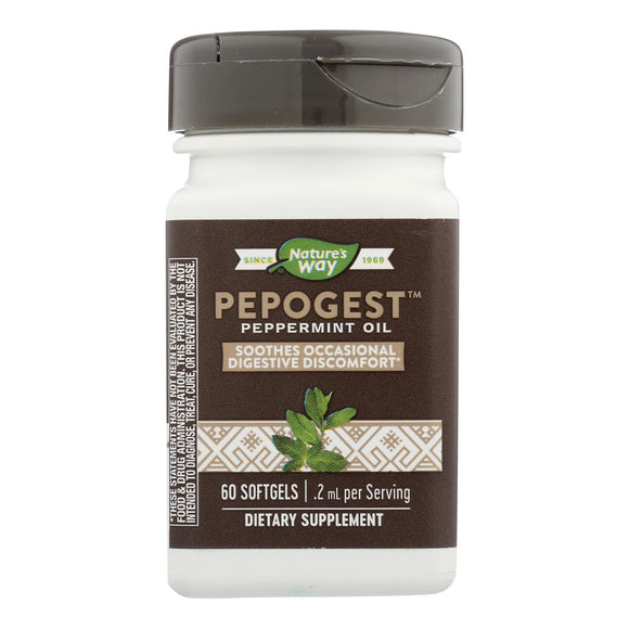 Nature's Way - Pepogest Peppermint Oil - 60 Softgels - Vita-Shoppe.com