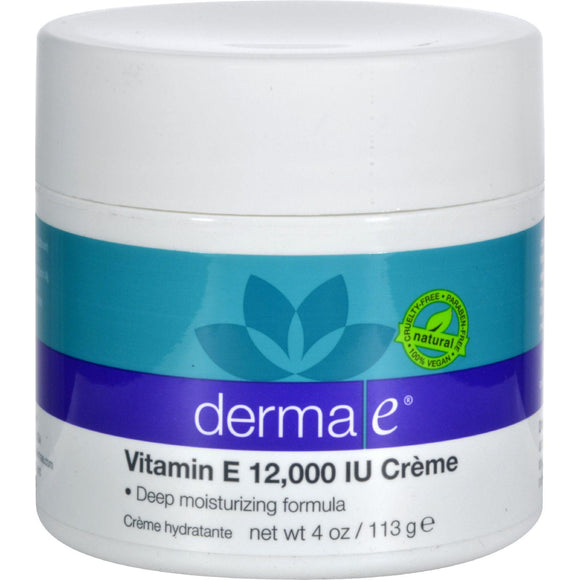 Derma E Vitamin E Creme - 12000 Iu - 4 Oz - Vita-Shoppe.com
