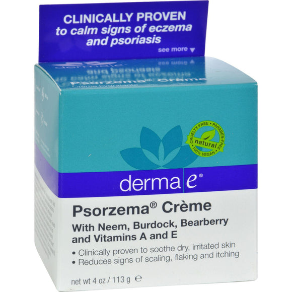Derma E Psorzema Natural Relief Creme For Scaling Flaking And Itching - 4 Oz - Vita-Shoppe.com