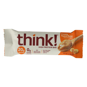 Think Products Thin Bar - Creamy Peanut Butter - Case Of 10 - 2.1 Oz - Vita-Shoppe.com