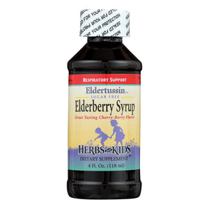 Herbs For Kids Eldertussin Elderberry Syrup - 4 Oz - Vita-Shoppe.com