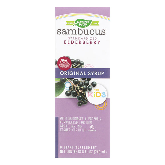 Nature's Way - Original Sambucus For Kids - Standardized Elderberry - 8 Fl Oz - Vita-Shoppe.com