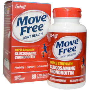 Schiff Move Free Advanced Triple Strength Plus Msm And Vitamin D3 - 80 Coated Tablets - Vita-Shoppe.com