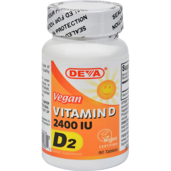 Deva Vegan Vitamin D - 2400 Iu - 90 Tablets - Vita-Shoppe.com