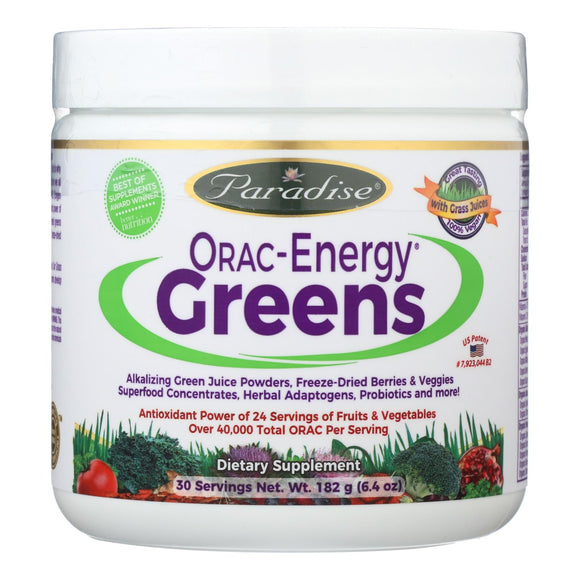 Paradise Herbs Orac Energy Greens - 6.4 Oz - Vita-Shoppe.com