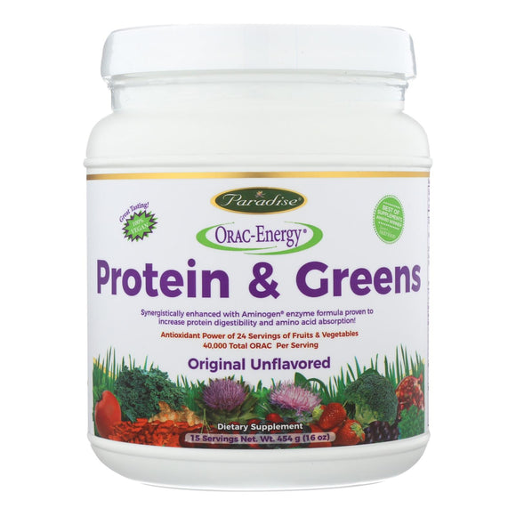 Paradise Herbs Orac Energy Protein Greens - 16 Oz - Vita-Shoppe.com