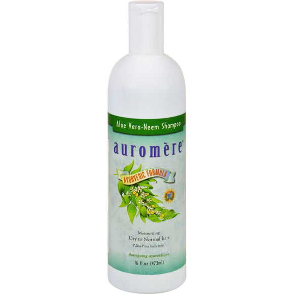 Auromere Ayurvedic Shampoo Aloe Vera Neem - 16 Fl Oz - Vita-Shoppe.com