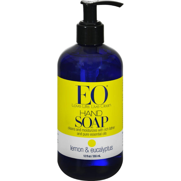 Eo Products Liquid Hand Soap Lemon And Eucalyptus - 12 Fl Oz - Vita-Shoppe.com