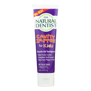 Natural Dentist Kids Cavity Zapper Toothpaste Buster Groovy Grape - 5 Oz - Vita-Shoppe.com