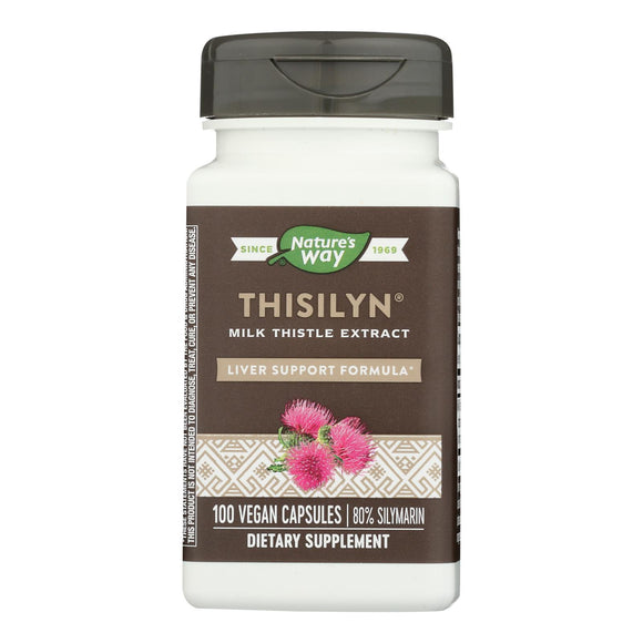 Nature's Way - Thisilyn Standardized Milk Thistle Extract - 100 Capsules - Vita-Shoppe.com