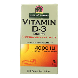 Nature's Answer - Vitamin D-3 Drops - 4000 Iu - 0.5 Fl Oz - Vita-Shoppe.com