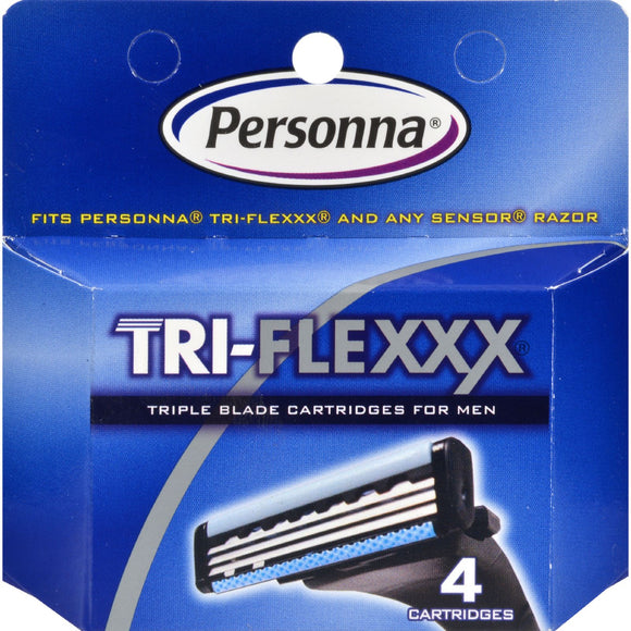 Personna Tri-flexxx Razor System For Men Cartridge Refill - 4 Cartridges - Vita-Shoppe.com