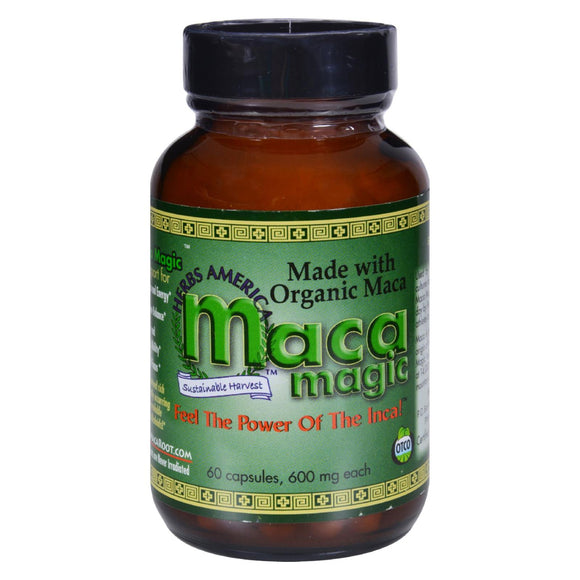 Maca Magic - Organic - 600 Mg - 60 Capsules - Vita-Shoppe.com