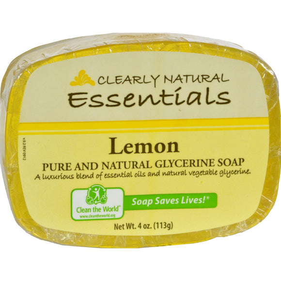Clearly Natural Glycerine Bar Soap Lemon - 4 Oz - Vita-Shoppe.com