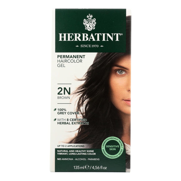 Herbatint Permanent Herbal Haircolour Gel 2n Brown - 135 Ml - Vita-Shoppe.com