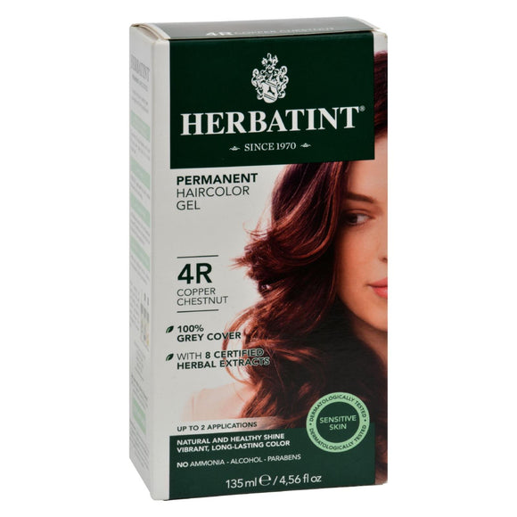 Herbatint Permanent Herbal Haircolour Gel 4r Copper Chestnut - 135 Ml - Vita-Shoppe.com