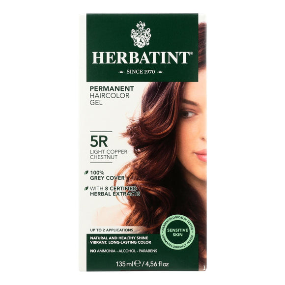 Herbatint Permanent Herbal Haircolour Gel 5r Light Copper Chestnut - 135 Ml - Vita-Shoppe.com