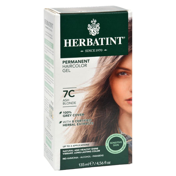 Herbatint Permanent Herbal Haircolour Gel 7c Ash Blonde - 135 Ml - Vita-Shoppe.com