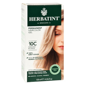 Herbatint Haircolor Kit Ash Swedish Blonde 10c - 1 Kit - Vita-Shoppe.com
