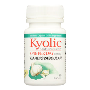 Kyolic - Aged Garlic Extract One Per Day Cardiovascular - 1000 Mg - 30 Caplets - Vita-Shoppe.com