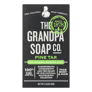 Grandpa's Pine Tar Bar Soap - 3.25 Oz - Vita-Shoppe.com