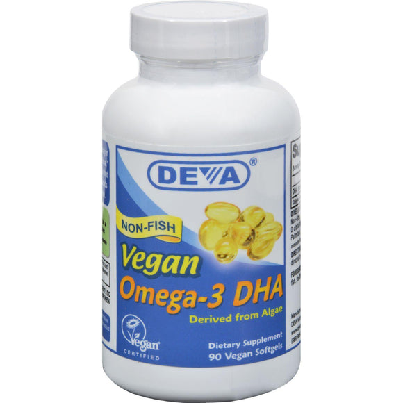 Deva Vegan Omega-3 Dha - 90 Vegan Softgels - Vita-Shoppe.com