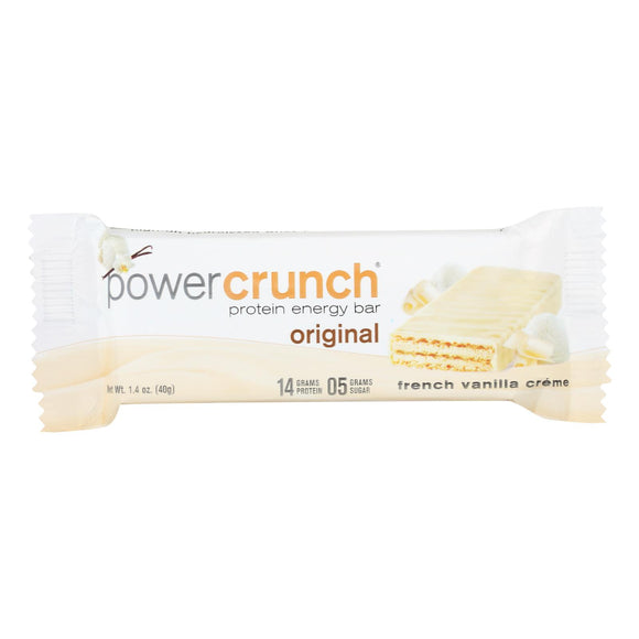 Power Crunch Bar - French Vanilla Cream - Case Of 12 - 1.4 Oz - Vita-Shoppe.com