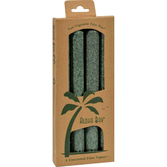 Aloha Bay Palm Tapers Green - 4 Candles - Vita-Shoppe.com