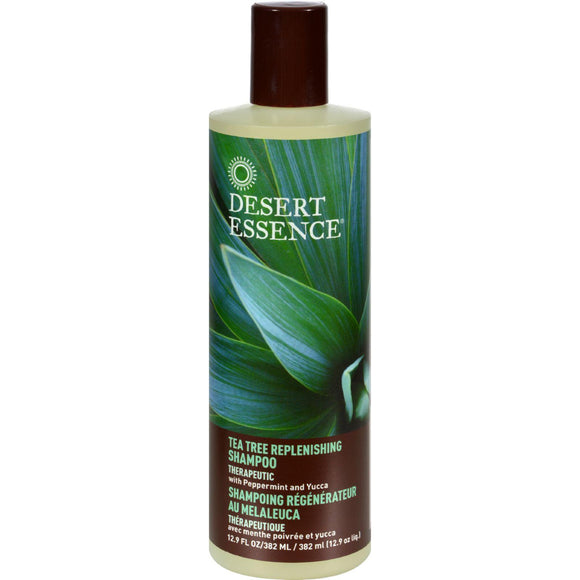 Desert Essence Replenishing Shampoo Tea Tree - 12.9 Fl Oz - Vita-Shoppe.com