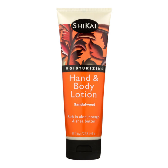 Shikai All Natural Hand And Body Lotion Sandlewood - 8 Fl Oz - Vita-Shoppe.com