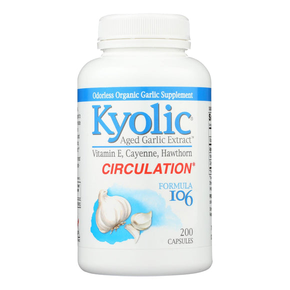 Kyolic - Aged Garlic Extract Healthy Heart Formula 106 - 200 Capsules - Vita-Shoppe.com