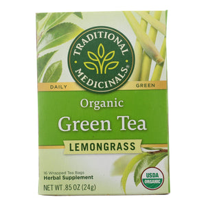 Traditional Medicinals Organic Golden Green Tea - 16 Tea Bags - Case Of 6 - Vita-Shoppe.com