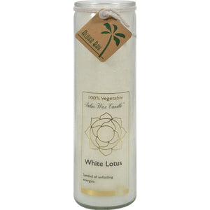 Aloha Bay Chakra Candle Jar White Lotus - 11 Oz - Vita-Shoppe.com