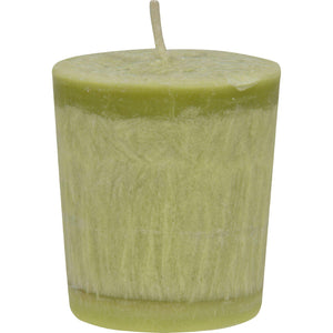 Aloha Bay Votive Eco Palm Wax Candle - Lemon Verbena- Case Of 12 - 2 Oz - Vita-Shoppe.com