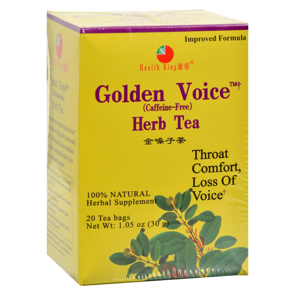 Health King Golden Voice Herb Tea - 20 Tea Bags - Vita-Shoppe.com