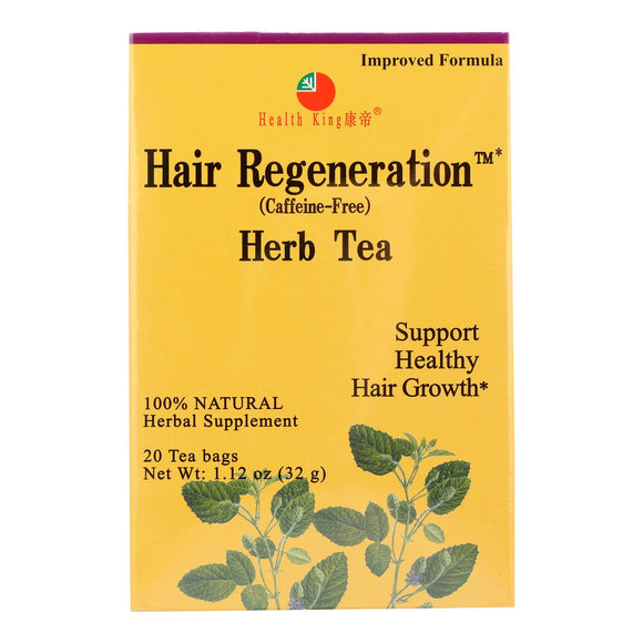 Health King Hair Regeneration Herb Tea - 20 Tea Bags - Vita-Shoppe.com