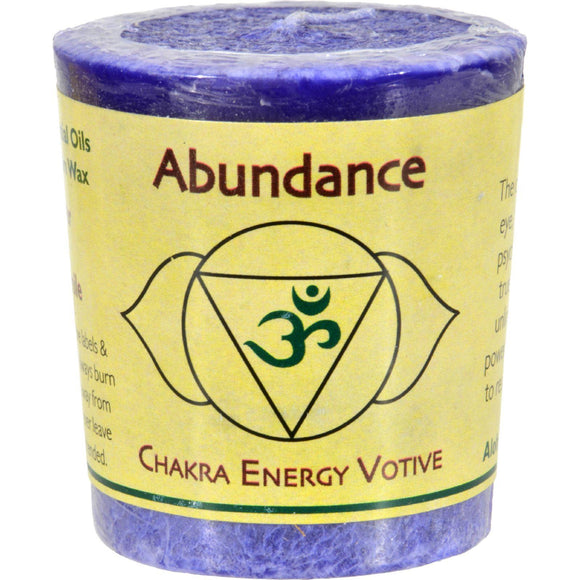Aloha Bay Chakra Votive Candle - Abundance - Case Of 12 - 2 Oz - Vita-Shoppe.com