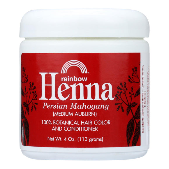 Rainbow Research Henna Hair Color And Conditioner Persian Mahogany Medium Auburn - 4 Oz - Vita-Shoppe.com