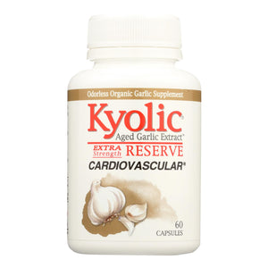 Kyolic - Aged Garlic Extract Cardiovascular Extra Strength Reserve - 60 Capsules - Vita-Shoppe.com