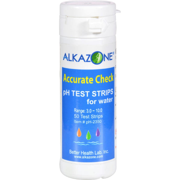 Alkazone Accurate Check Ph Test Strips For Water - 50 Strips - Vita-Shoppe.com