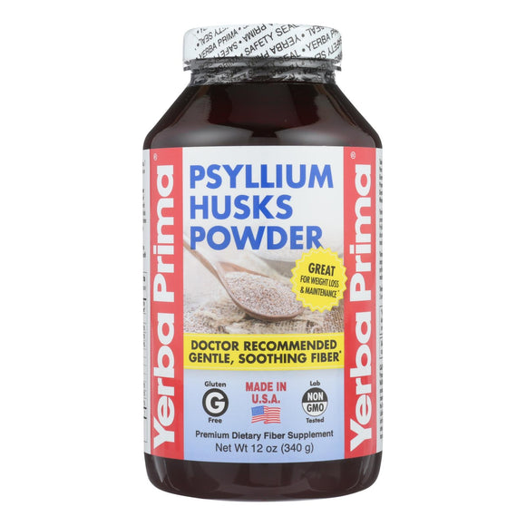 Yerba Prima Psyllium Husks Powder - 12 Oz - Vita-Shoppe.com