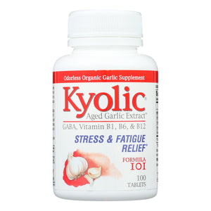 Kyolic - Aged Garlic Extract Stress And Fatigue Relief Formula 101 - 100 Tablets - Vita-Shoppe.com