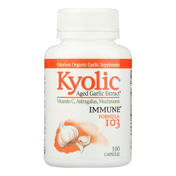 Kyolic - Aged Garlic Extract Immune Formula 103 - 100 Capsules - Vita-Shoppe.com