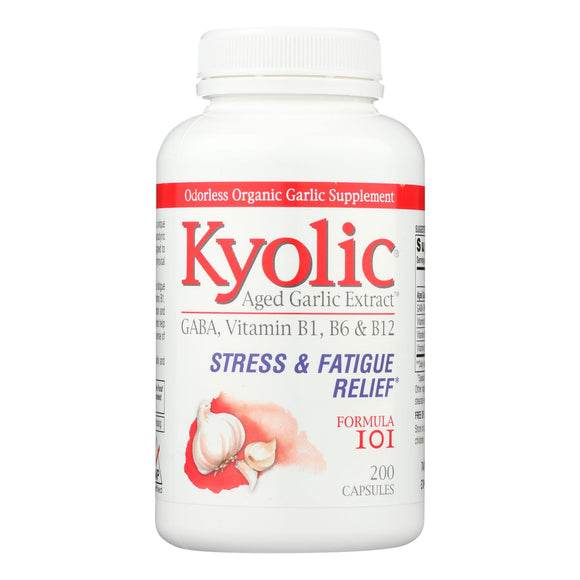 Kyolic - Aged Garlic Extract Stress And Fatigue Relief Formula 101 - 200 Capsules - Vita-Shoppe.com