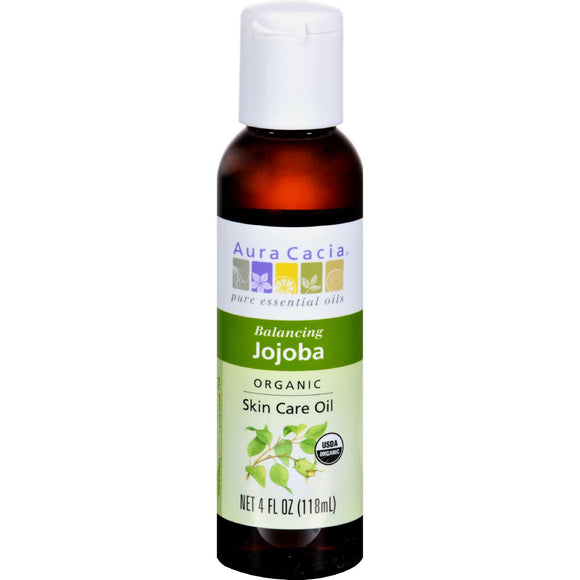 Aura Cacia Organic Aromatherapy Jojoba Oil - 4 Fl Oz - Vita-Shoppe.com