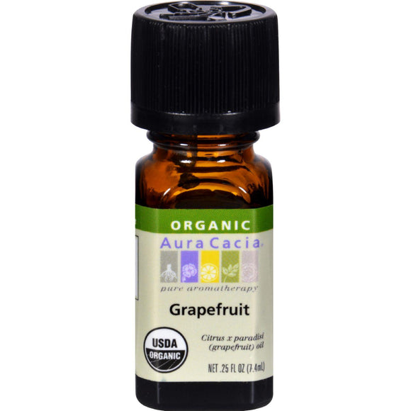 Aura Cacia Organic Grapefruit - .25 Oz - Vita-Shoppe.com