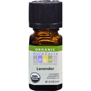 Aura Cacia Organic Lavender - .25 Oz - Vita-Shoppe.com