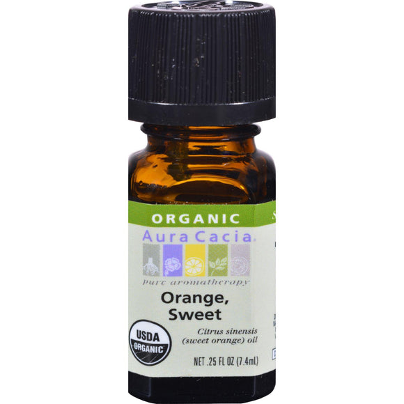 Aura Cacia Organic Orange Sweet - .25 Oz - Vita-Shoppe.com