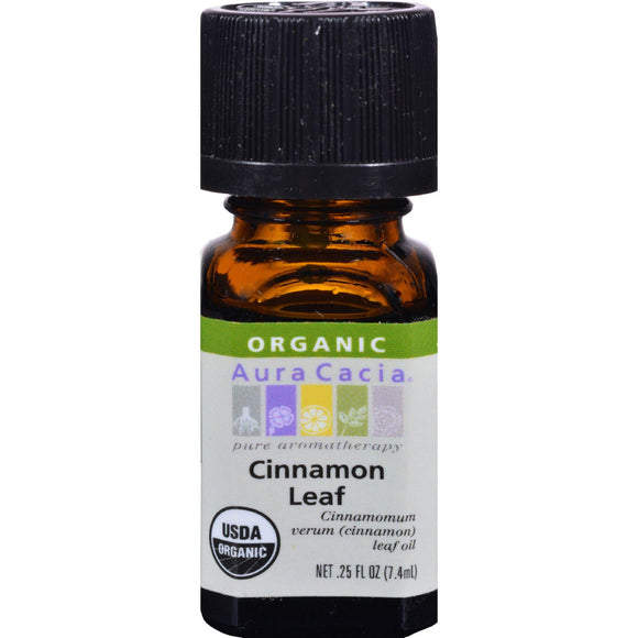 Aura Cacia Organic Cinnamon Leaf - .25 Oz - Vita-Shoppe.com